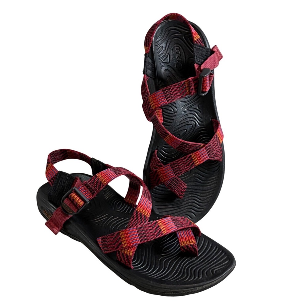 CHACO Z2 Water Sport Hiking Sandals Womens 10 Rush Rhubarb Red Athletic Comfort